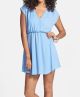 'Katie' Surplice Chiffon Skater Dress