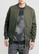 Khaki Longline Bomber Jacket