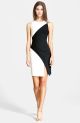 'Klein' Colorblock Stretch Knit Dress