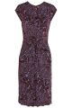 Knot-Front Printed Jersey-Crepe Dress