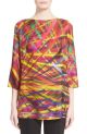 'L.A. Lights' Print Silk Tunic