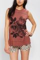 La Rose Triblend Muscle Tee