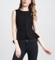 Lace Flare-Hem Vest