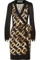 Laila Printed Silk Wrap Dress