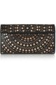 laser cut leather clutch