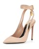 Leather Ankle-Lock 105mm Pump