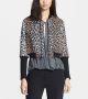 Lena Animal Print Crop Jacket