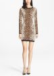 Leopard Jacquard Knit Dress