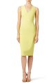 Lime Scuba Crepe Dress