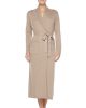 Long Cashmere-Silk Robe, Taupe