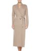 Long Cashmere-Silk Robe, Taupe