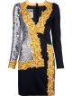 long sleeve sequin mirror dress