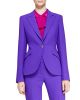 Long-Sleeve Wool Blazer, Purple