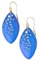 'Lucite® - Dust' Long Leaf Statement Earrings