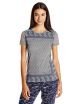Lucky Brand Women's Paisley Scarf Tee