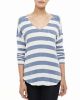 Lux Striped Pocket Tee