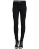 Luxe Sateen Skinny Jeans, Black