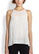 Mari Paillette Patterned Silk Tank