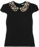 Mary embellished stretch-silk top
