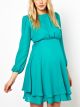 Maternity Double Layer Dress with Long Sleeve