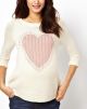 Maternity Love Heart Sweater