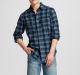 Men's Flannel Button Down Green
