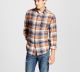 Men's Flannel Button Down Orange