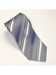 Men's Silk Grey And Blue Striped Tie