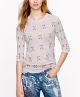 Merino Tippi Sweater in Embroidered Flowers