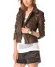 Metallic Faux Leather Jacket