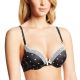 Micro Logo Band Push Up Bra with Lace