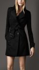 Mid Length Cotton Gabardine Trench Coat