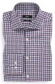 'Miles' Sharp Fit Plaid Dress Shirt
