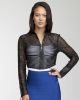 Mini Striped Leather Jacket Total Outerwear Blk-m