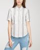Mixed Stripe Linen-Blend Shirt