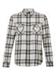 Monochrome Check Flannel Shirt