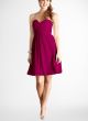 Morgan Strapless Bridesmaid Dress in Berry Bouquet