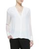 Morse Sheer-Sleeve Blouse
