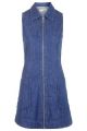 MOTO Denim Zip Front Dress