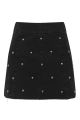 MOTO Studded A-line Denim Skirt