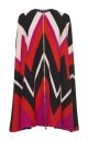 Multicolored Zig Zag cape
