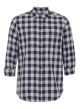 Navy Grey Gingham Long Sleeve Shirt