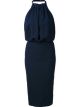 Navy Silk Dress