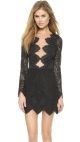 Noir Lace Mini Dress