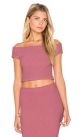 Off Shoulder Crop Top