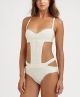 One-Piece Strappy/Cutout Swimsuit