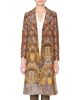 Paisley Jacquard Fitted Coat