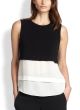 Palmer Knit & Silk Layered Top