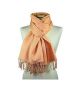 Peach Pashmina & Silk Shawl