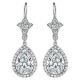 Pear Shaped Diamond Earrings
